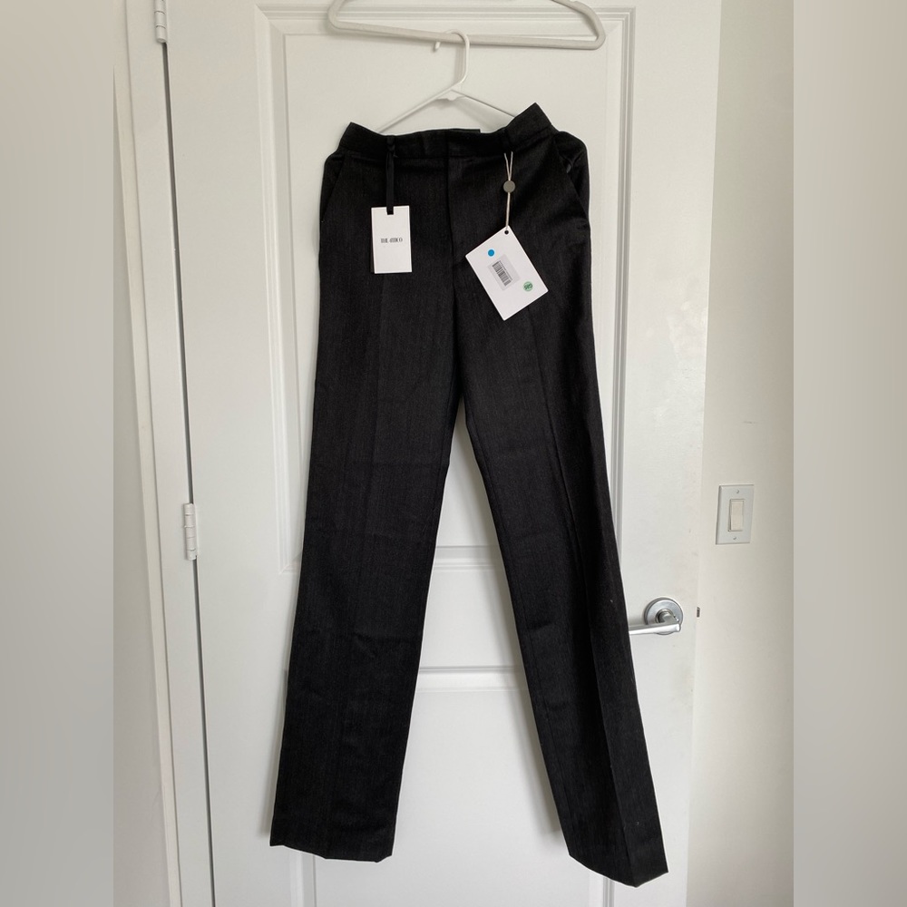 The Attico Dress Pants Heathered Black | NWT IT size 40, US size 2/4
